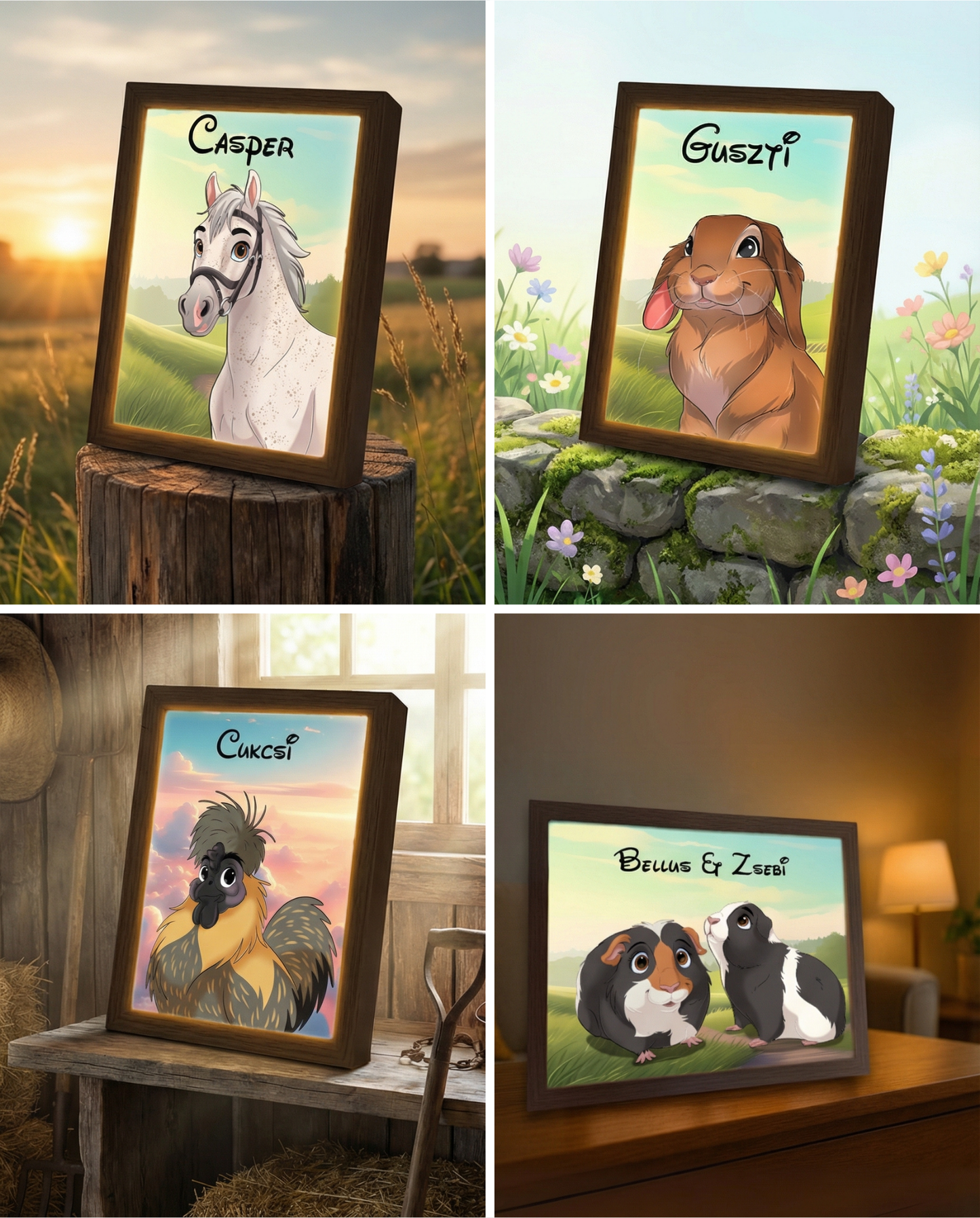 PetGlow™ Leuchtendes Haustierporträt-Paket