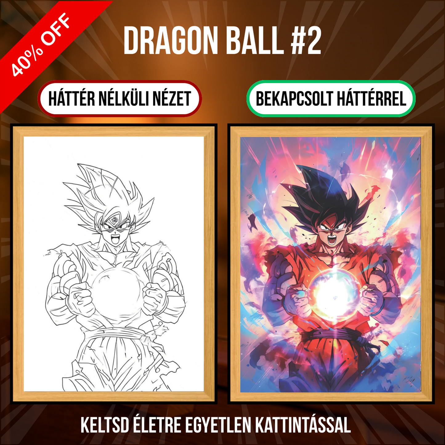 PixAnime™ Leuchtendes Porträt – Dragon Ball-Serie