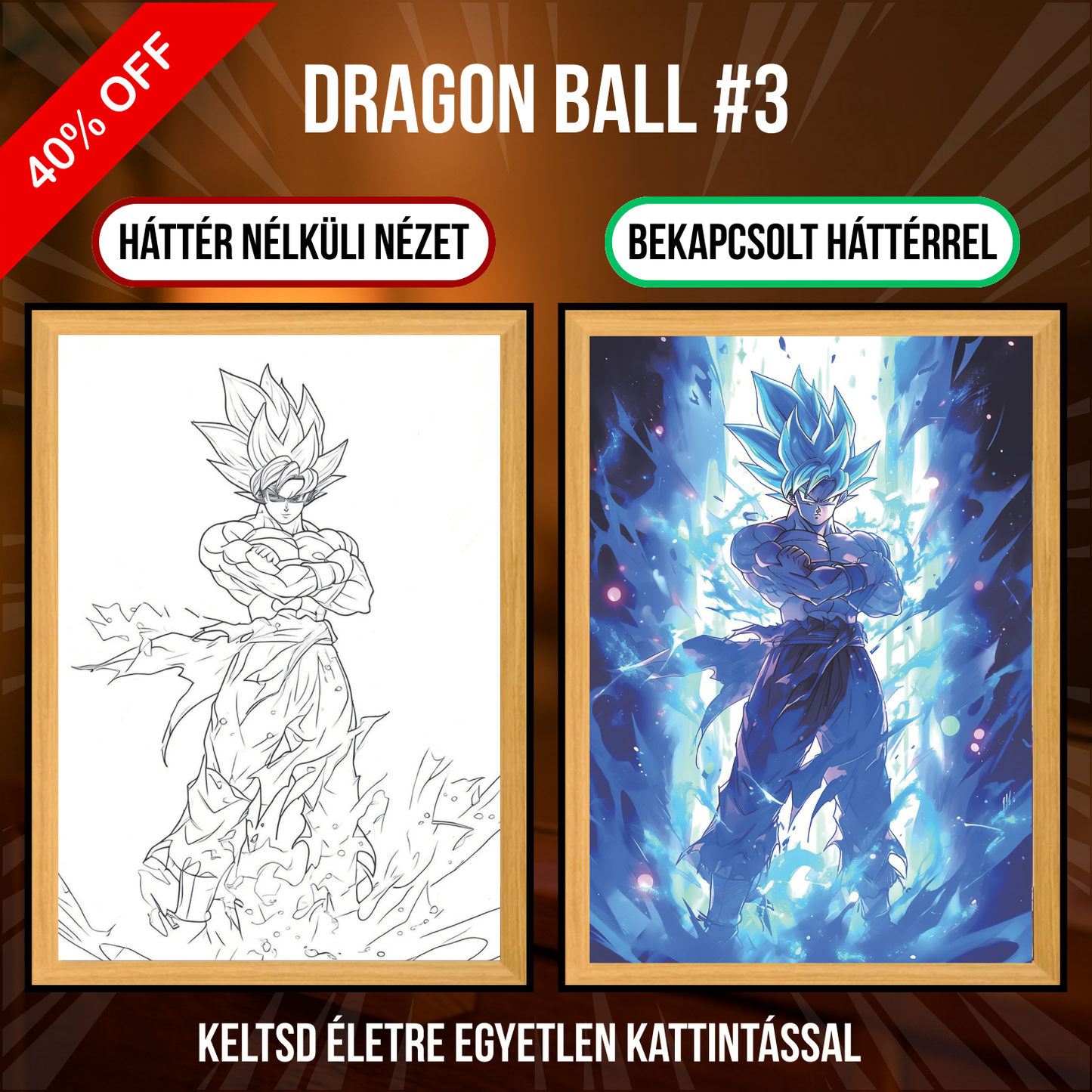 PixAnime™ Leuchtendes Porträt – Dragon Ball-Serie