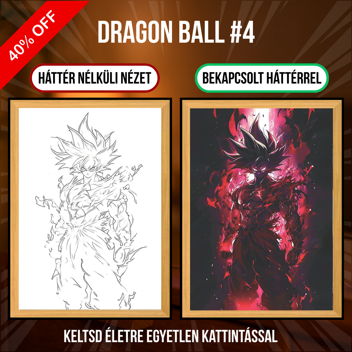 PixAnime™ Leuchtendes Porträt – Dragon Ball-Serie