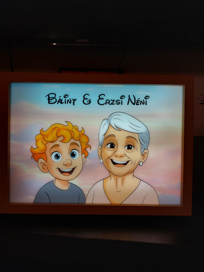 MemoryGlow™ Világító Emlékportré Ajándékcsomag