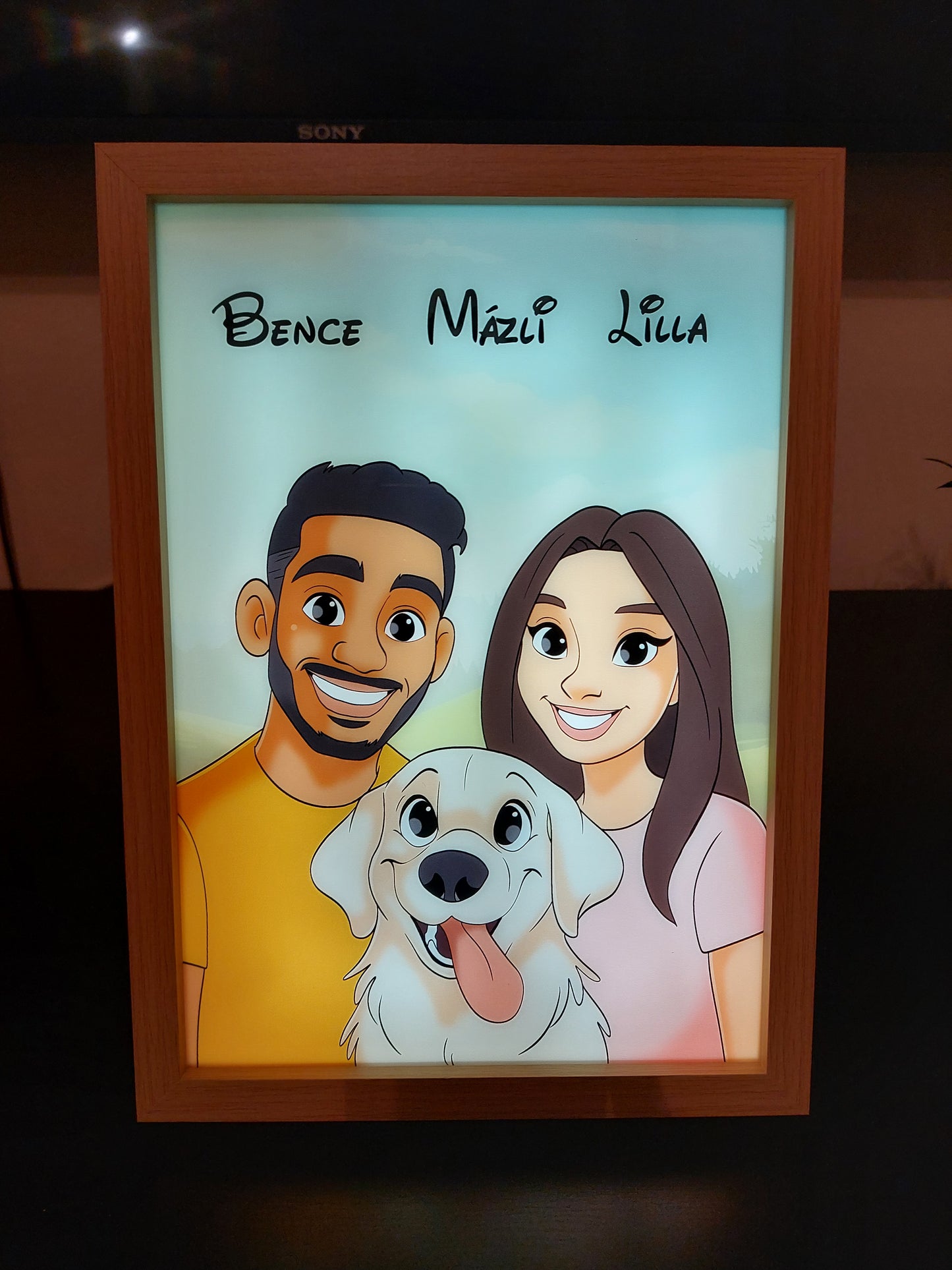 MemoryGlow™ Világító Emlékportré Ajándékcsomag