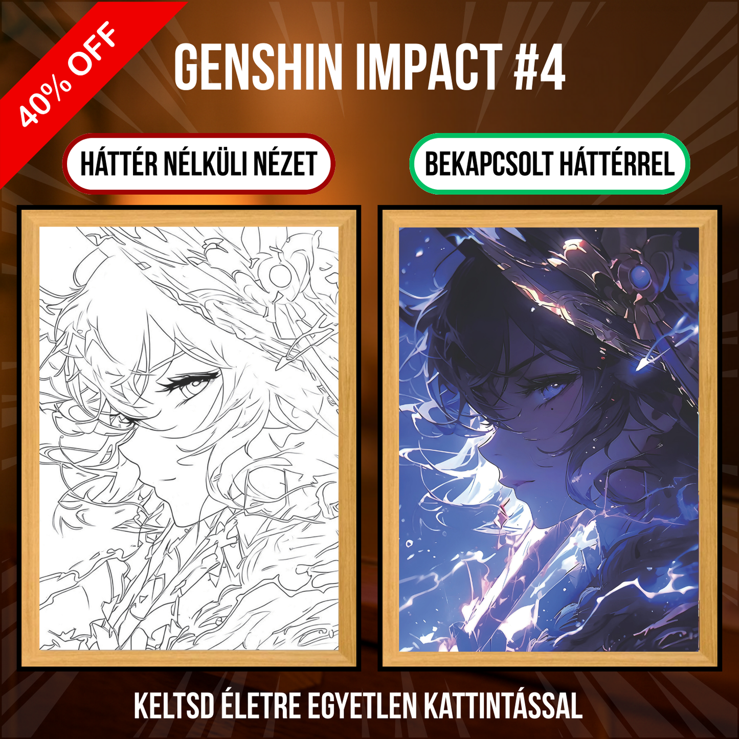PixAnime™ Luminous Portrait - Genshin Impact Series