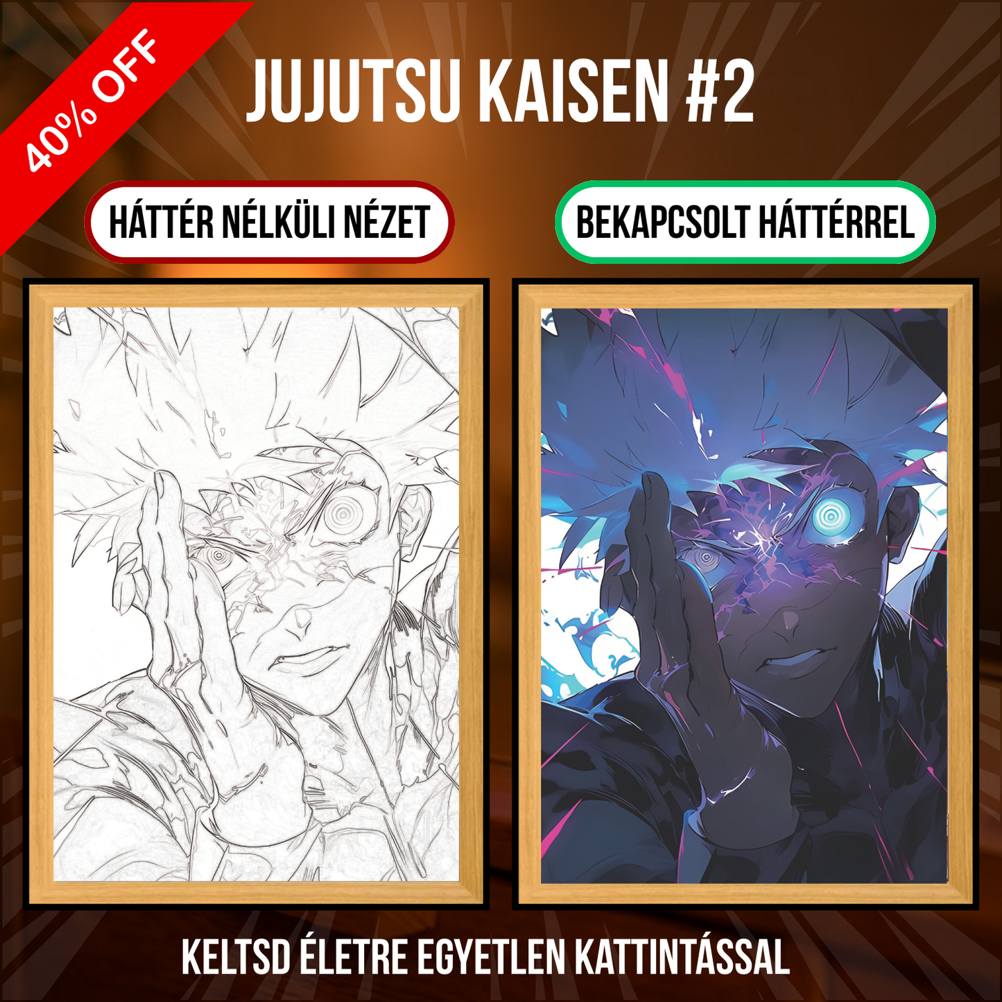 PixAnime™ Luminous Portrait - Jujutsu Kaisen Series
