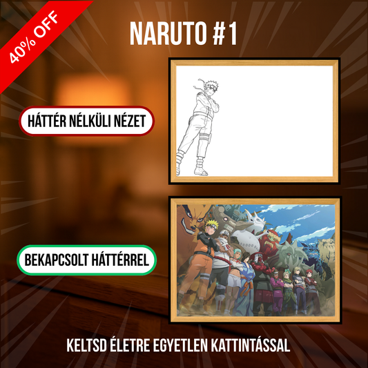 PixAnime™ Világító Portré - Naruto sorozat