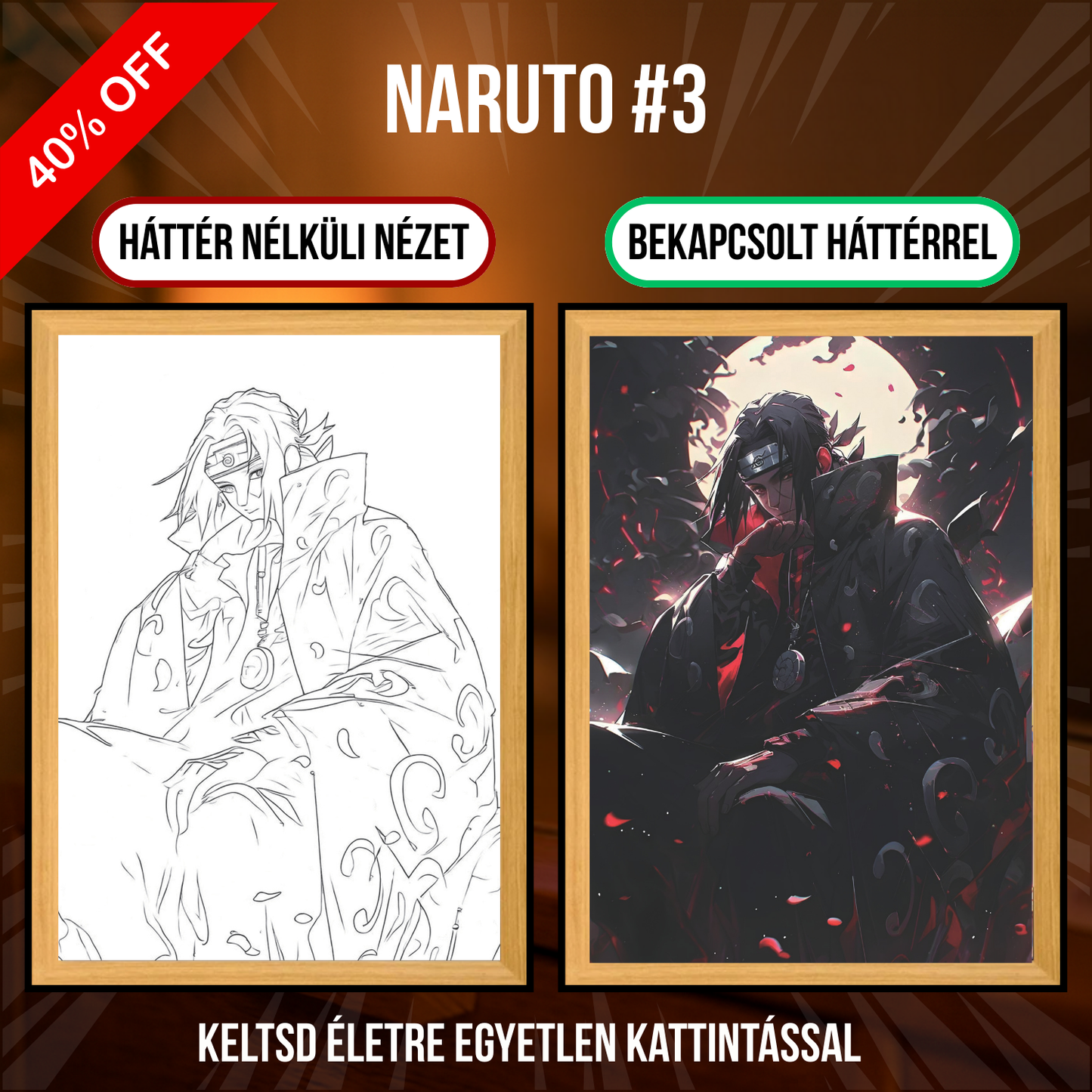 PixAnime™ Luminous Portrait - Naruto series