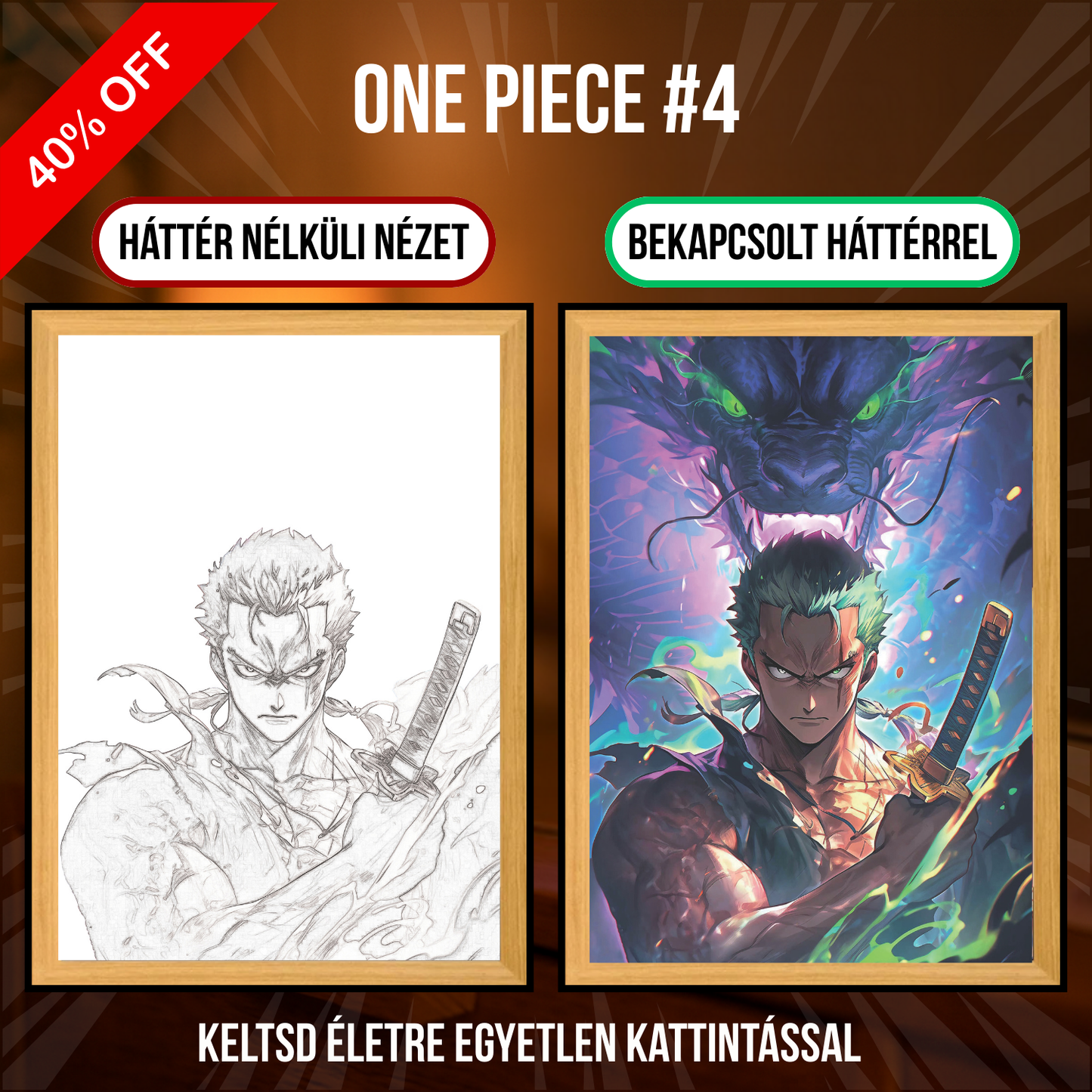 PixAnime™ Luminous Portrait - One Piece series