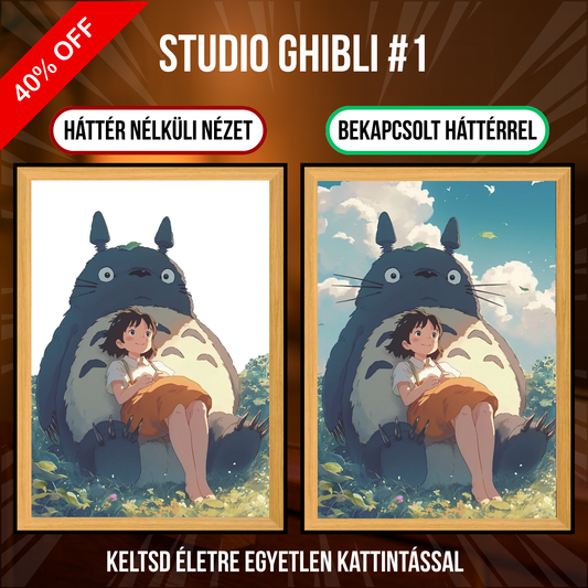 PixAnime™ Világító Portré - Studio Ghibli sorozat
