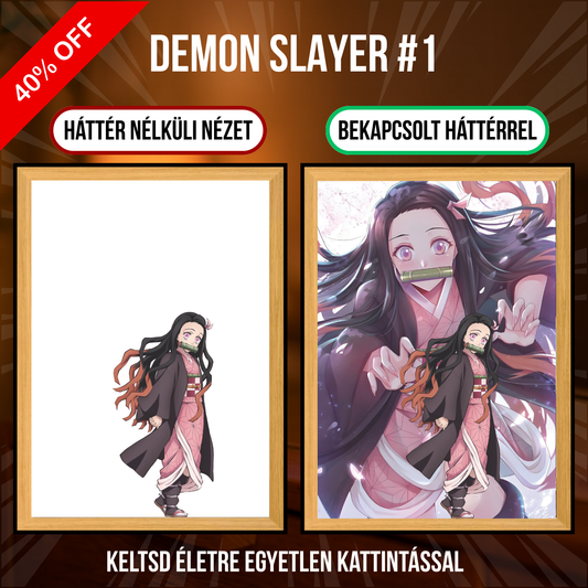 PixAnime™ Világító Portré - Demon Slayer sorozat